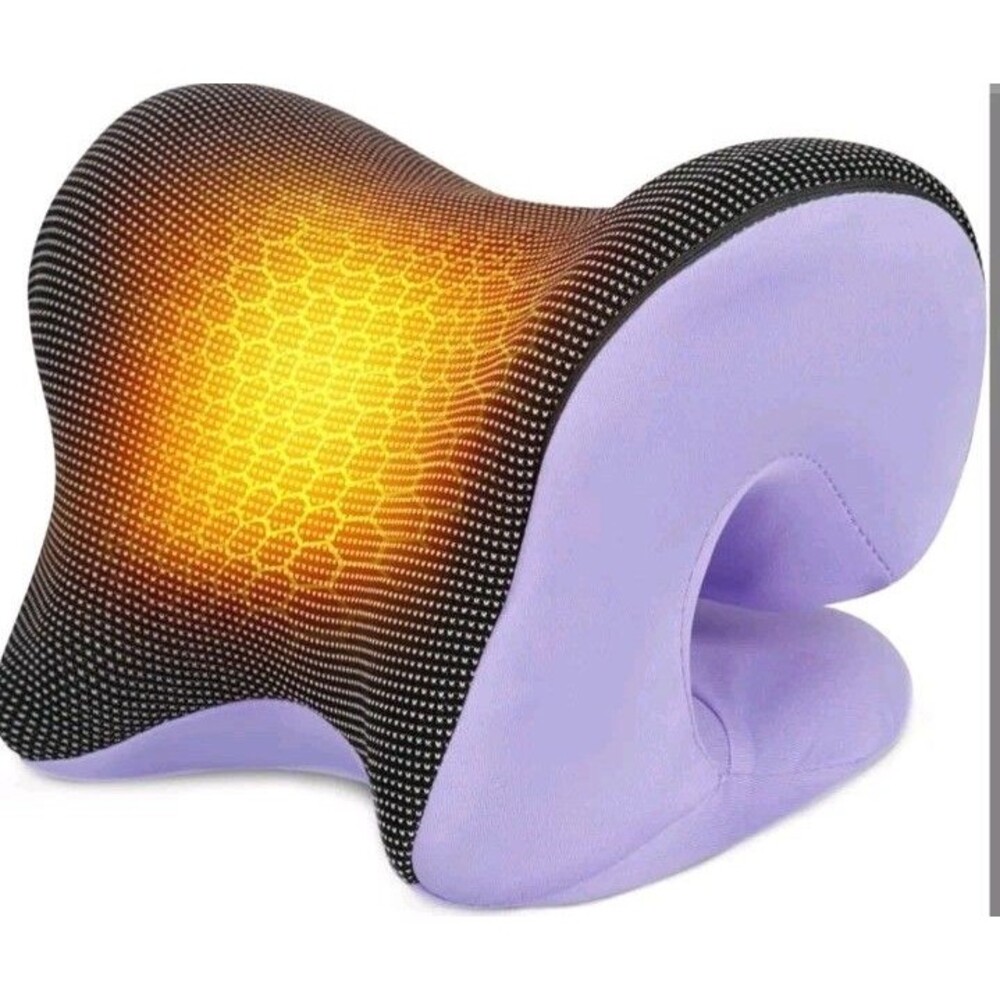 Magnetic Neck Stretcher Deeper Pain Relief, Instant Heating Pad Cervical Pillow